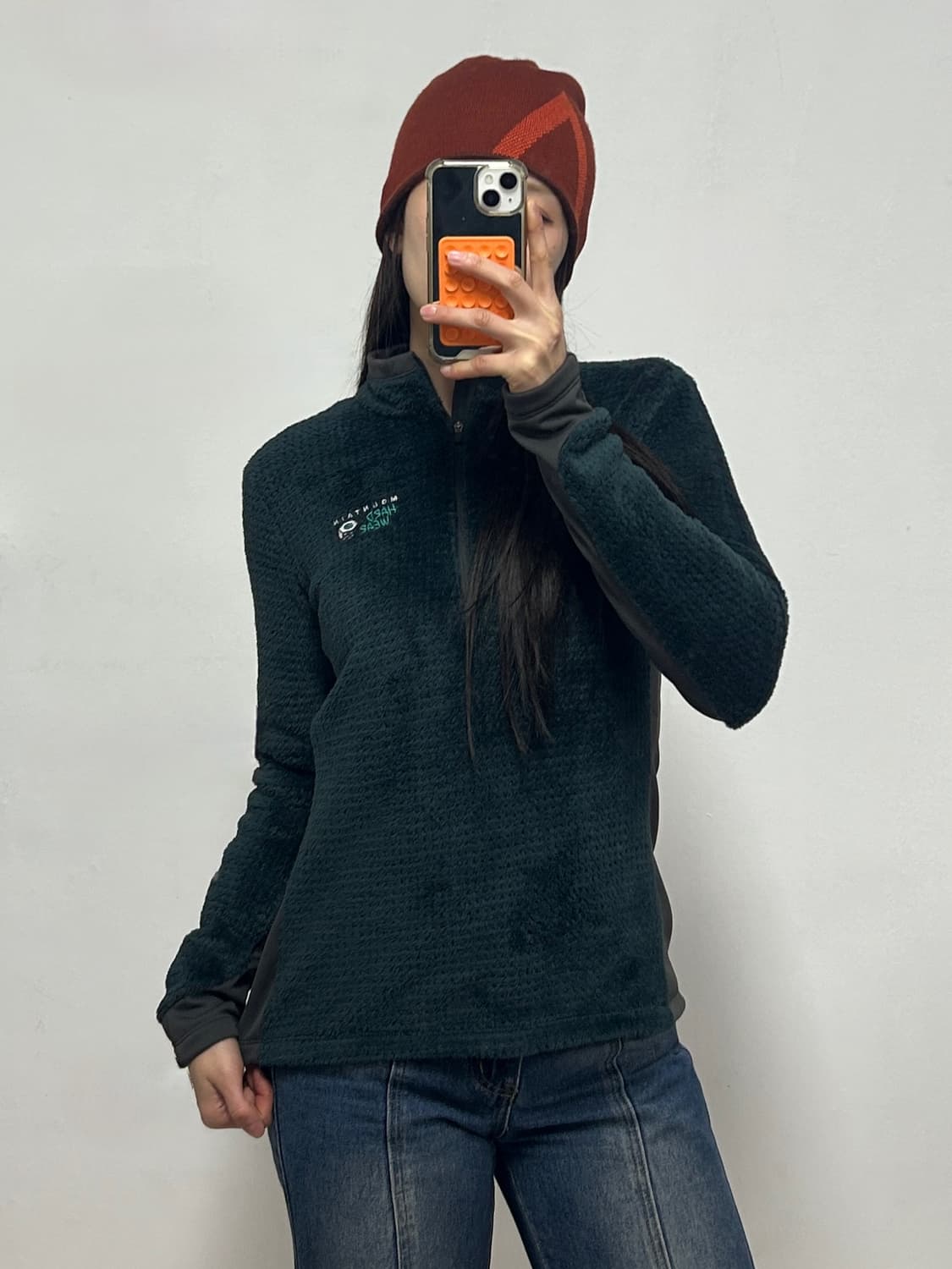 마운틴하드웨어 자수로고 하프집업 플리스 상품이미지1