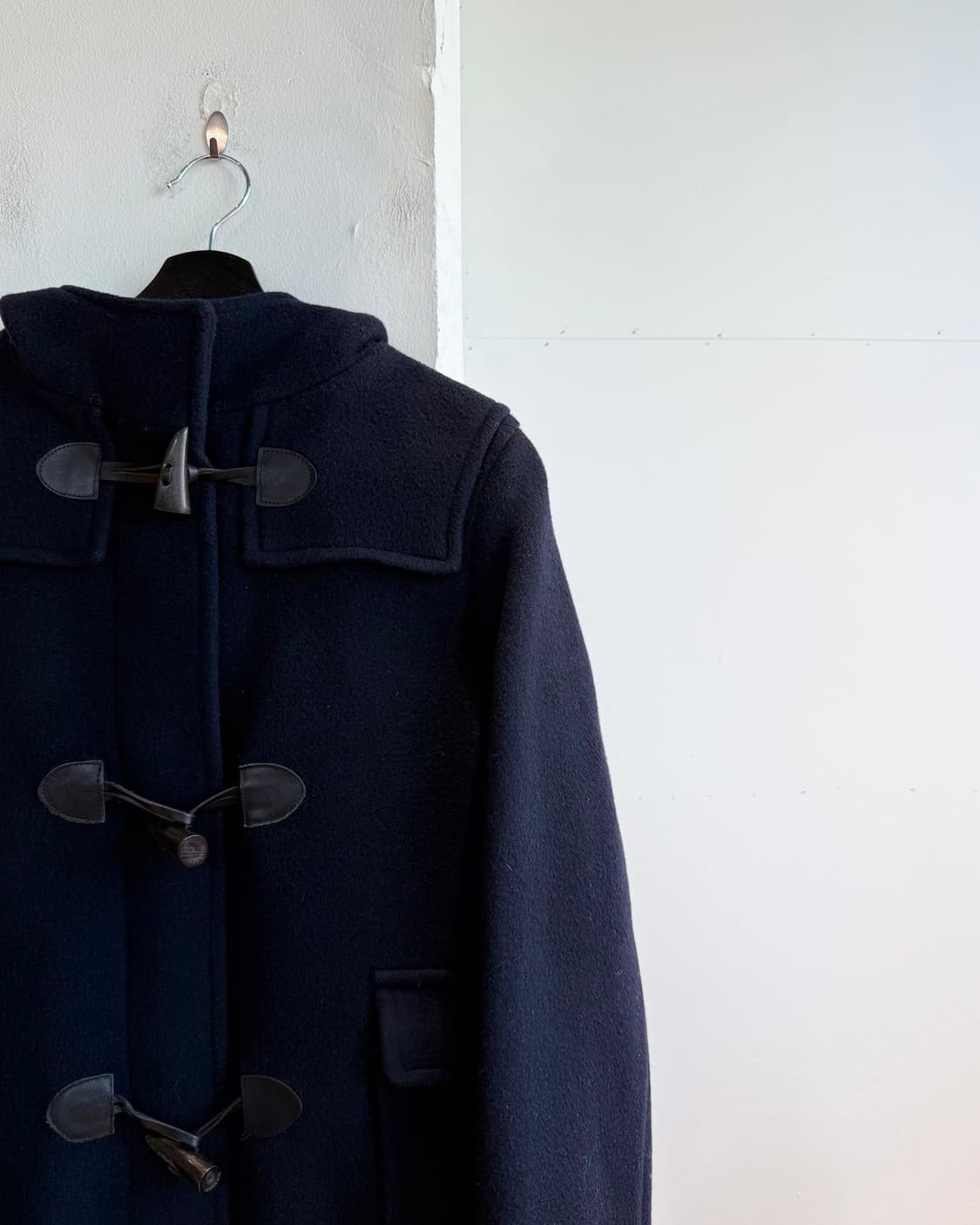 버버리 네이비 더플 하프 코트  상품이미지5