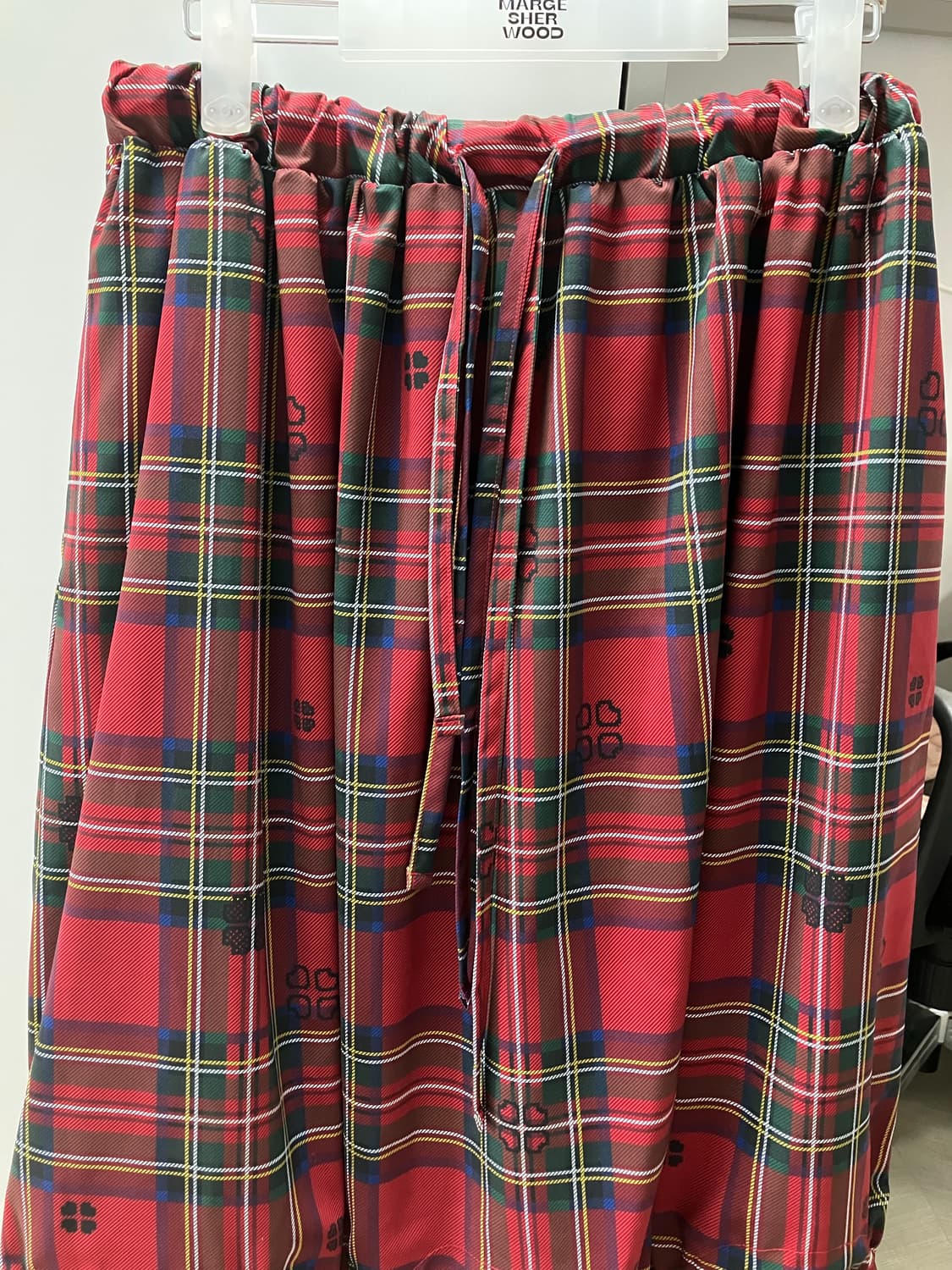BOCBOK CHECK CHECK CLOVER SKIRT (RED) 상품이미지4