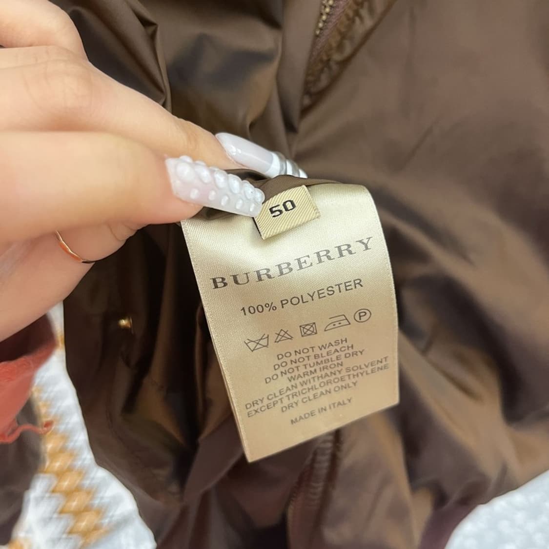 버버리 올드스쿨 레트로 리버시블 블루종 자켓 50 C10709 상품이미지8