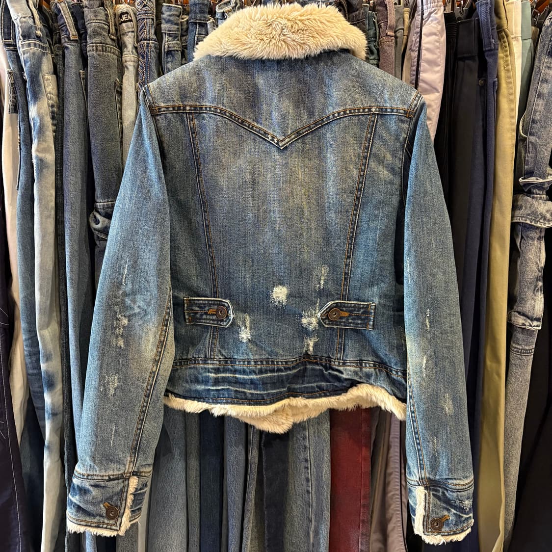 쉐인진스 퍼 데님 자켓 상품이미지5