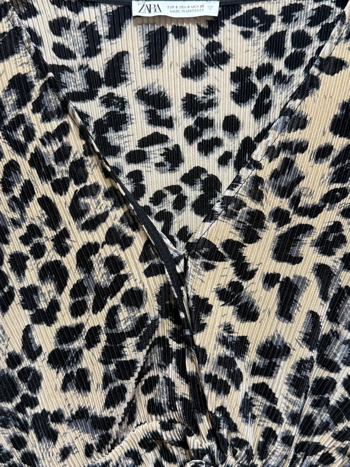 zara 레오파드 랩 블라우스 상품이미지6