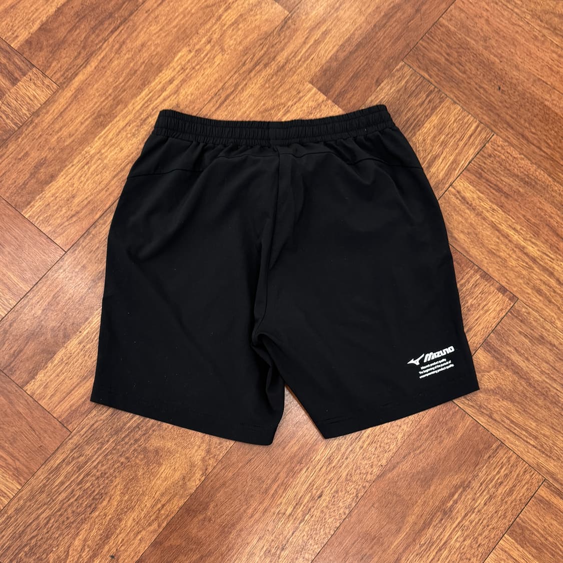 L 미즈노 블랙 기능성 반바지 팬츠  상품이미지2