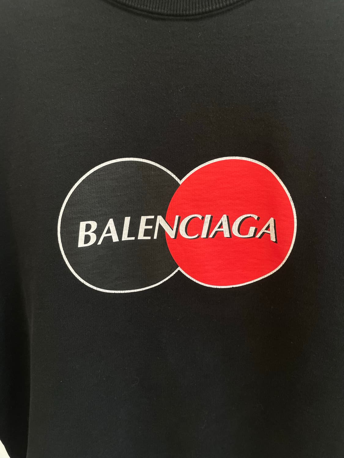 발렌시아가 마스터카드 로고 맨투맨 [M] 상품이미지3