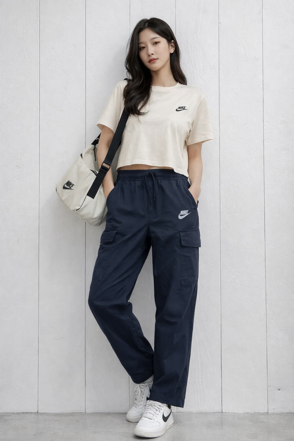 나이키(NIKE) 기능성 로고 자수 카고 팬츠 상품이미지1