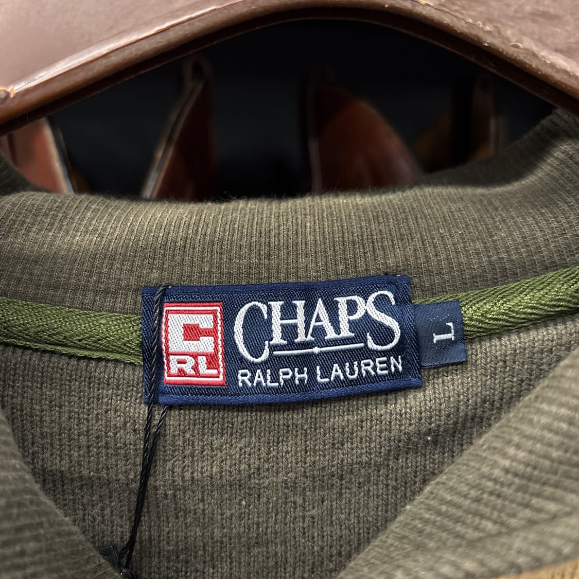 90s 폴로 챕스 헌팅 엠브로이드 숄카라 풀오버 헌팅 스웻셔츠 N1170 상품이미지8