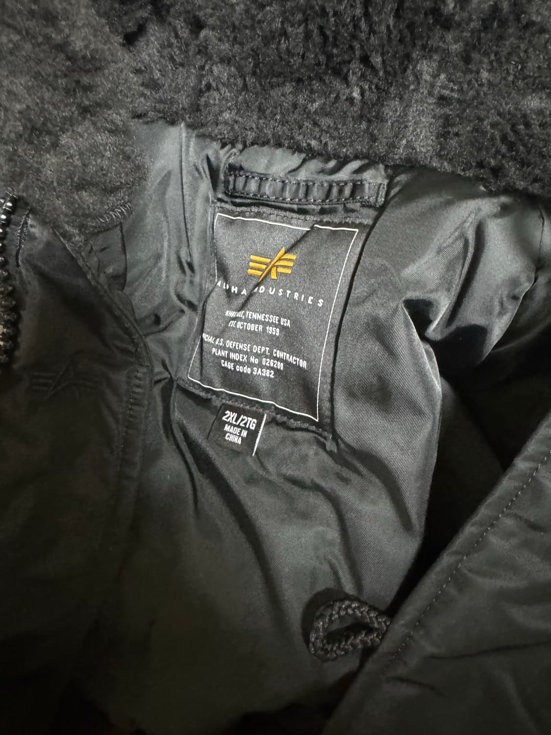 [XXL] 알파인더스트리 N3B 블랙 야상 패딩 상품이미지5