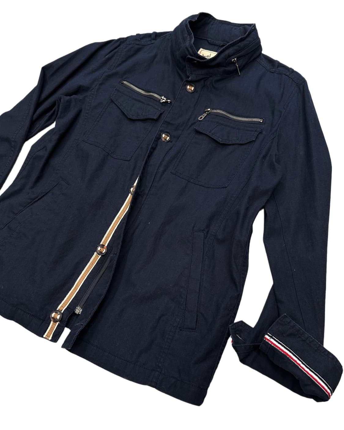 AVAIL JEAN navy cotton 2way-hood jacket  상품이미지4