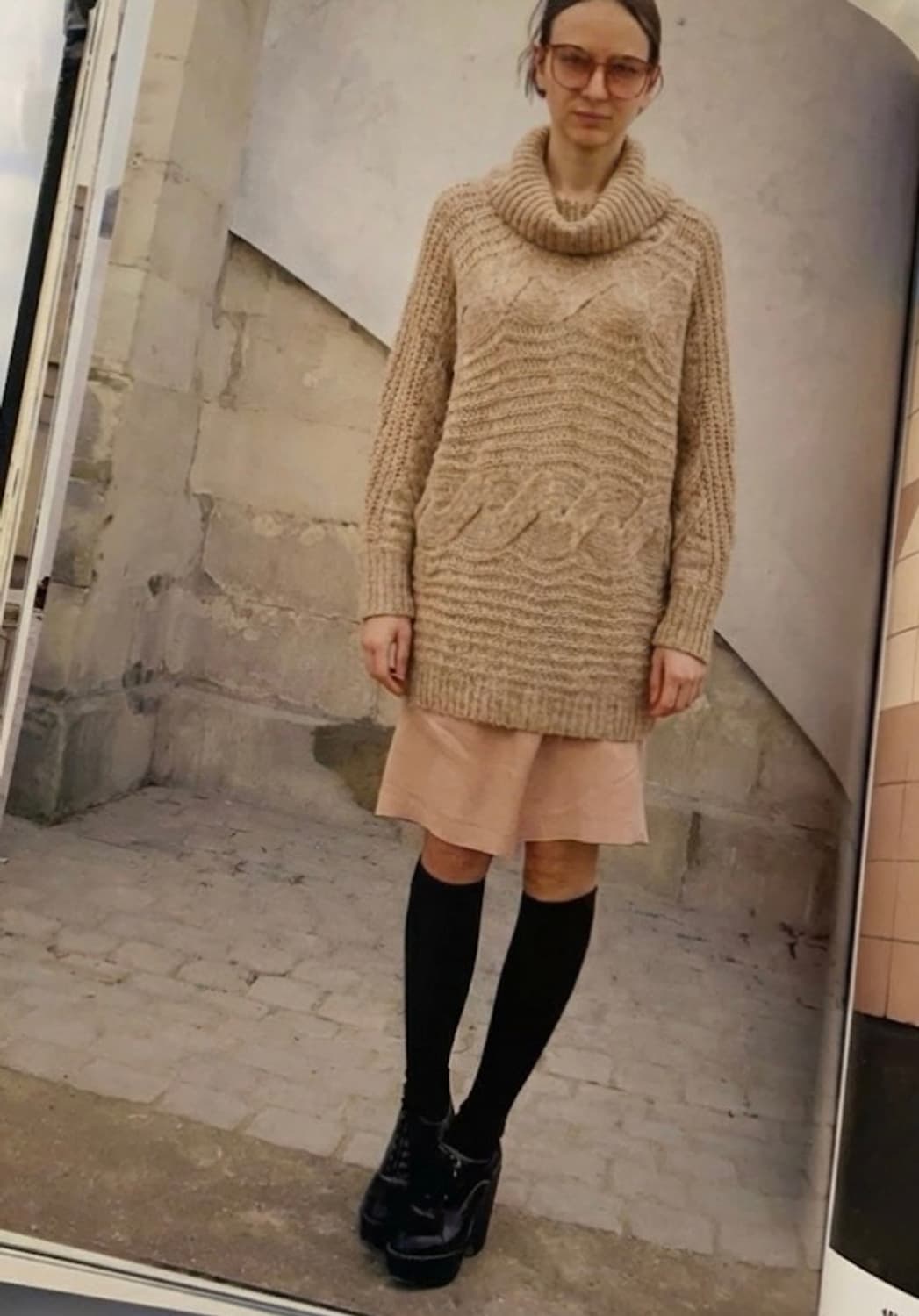 빈티지 베이지 니트 상품이미지2