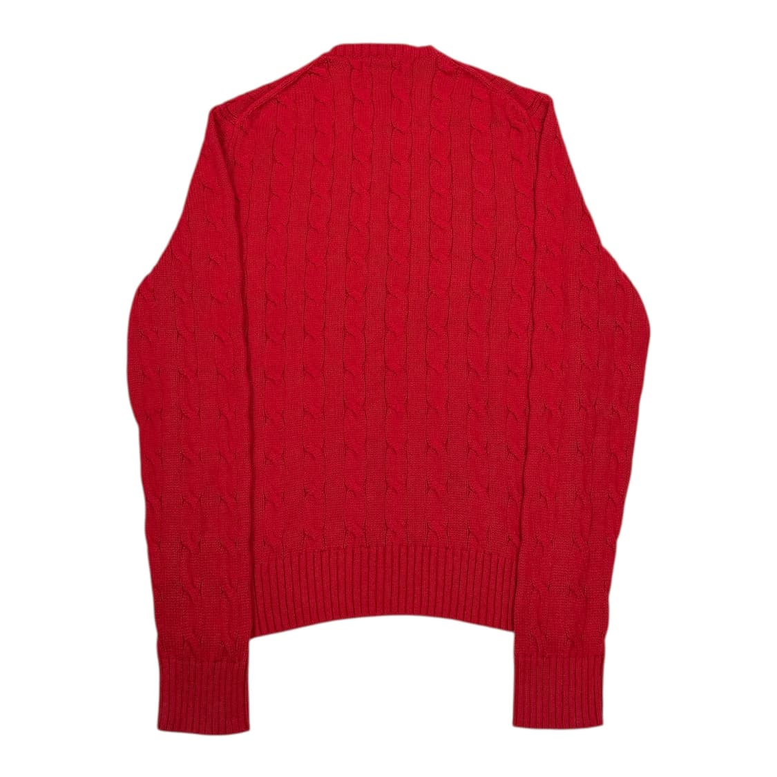 폴로 랄프로렌 꽈배기 케이블 니트 레드 M 상품이미지3