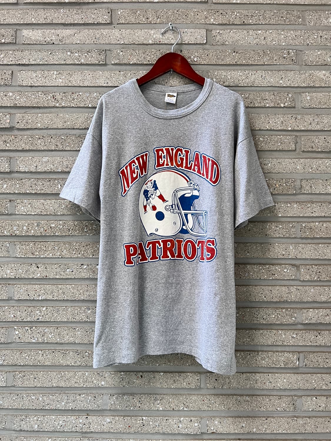 [XL]90's USA Made PATRIOTS 풋볼팀 싱글스티치 티셔츠 상품이미지2