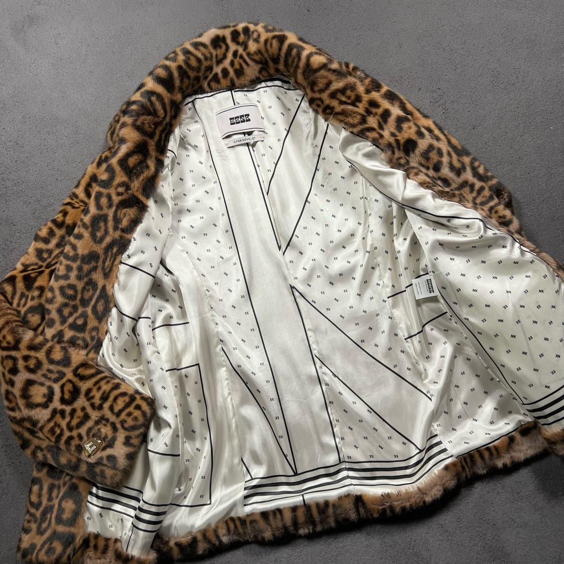 EENK 잉크 레오파드 퍼 자켓 상품이미지3