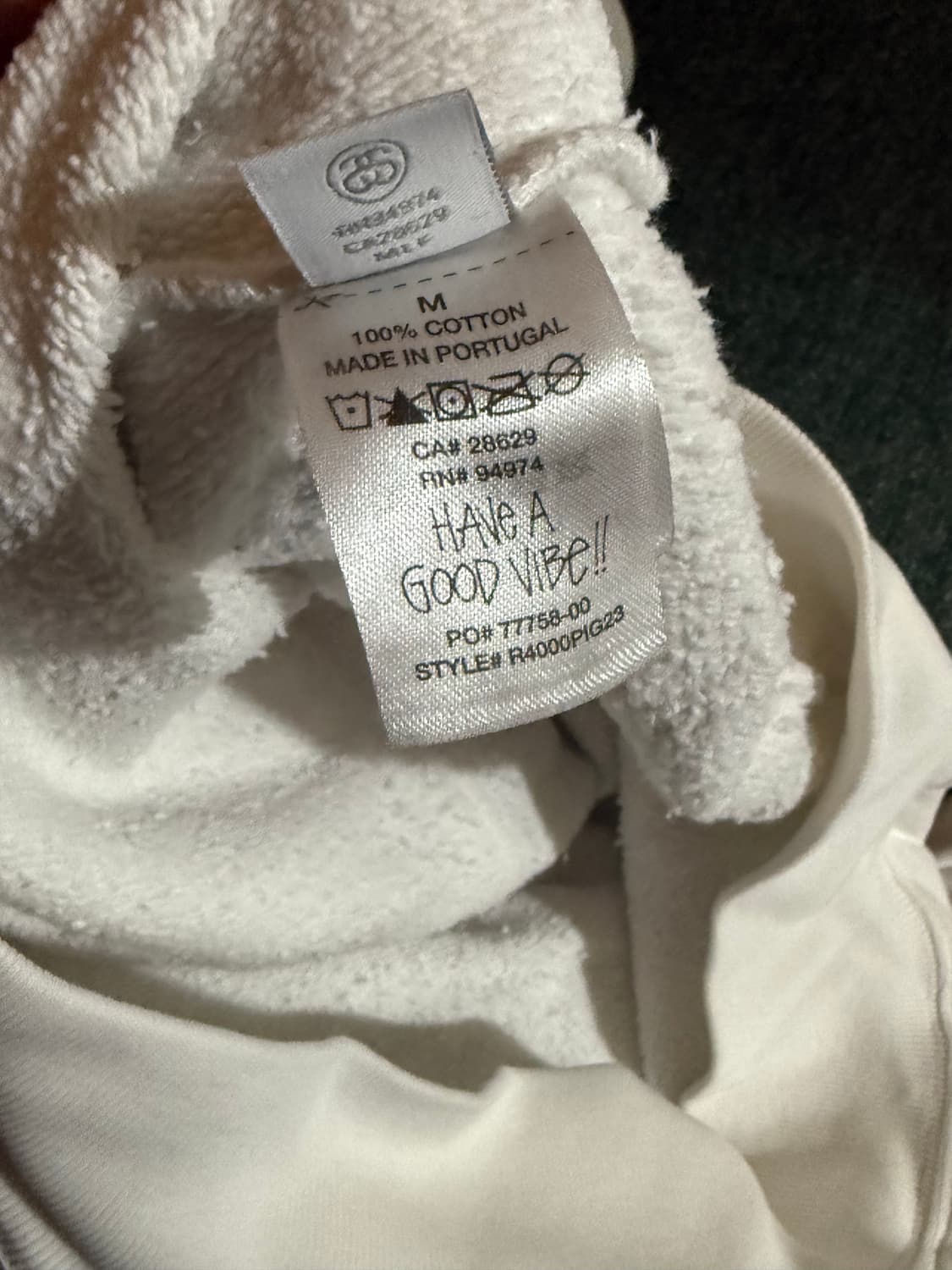 스투시 후드 화이트 상품이미지3