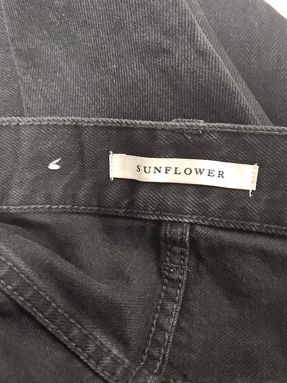 썬플라워 루즈 데님 31/32 워시드블랙 상품이미지6