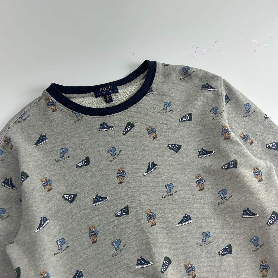 Polo 폴로 베어 패턴 그레이 롱 슬리브 상품이미지4