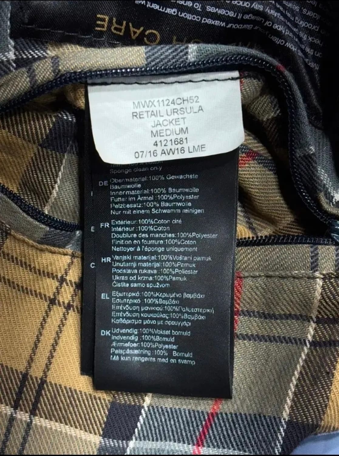 영국 바버 우슬라 왁스자켓 상품이미지8