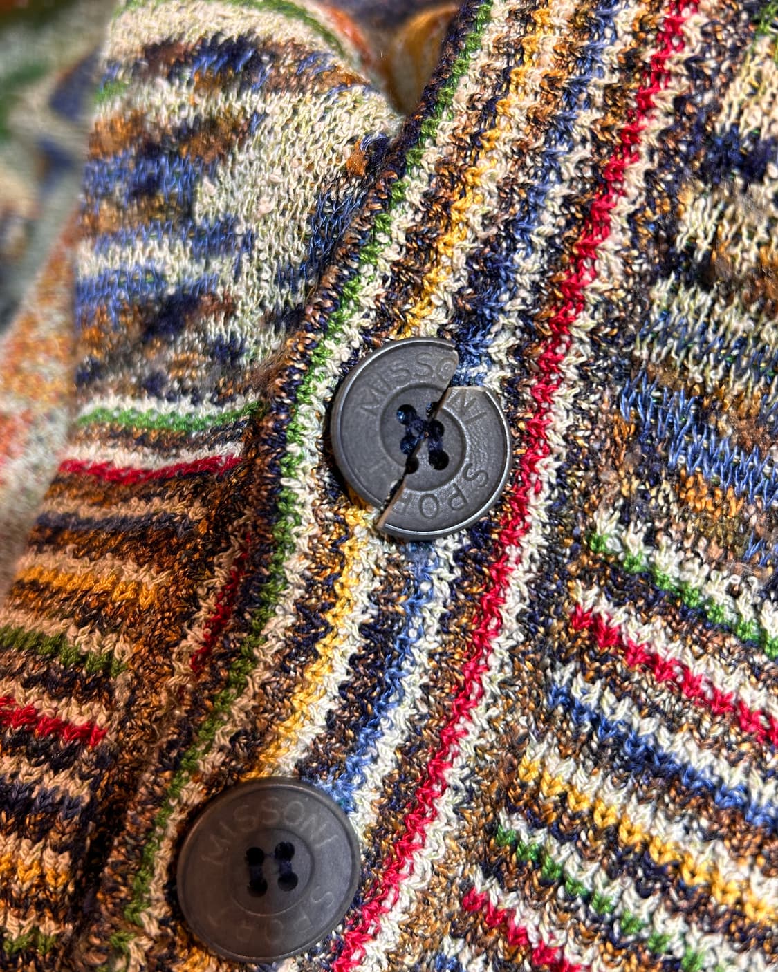 L 미쏘니 스포츠 입체 패턴 가디건 상품이미지7