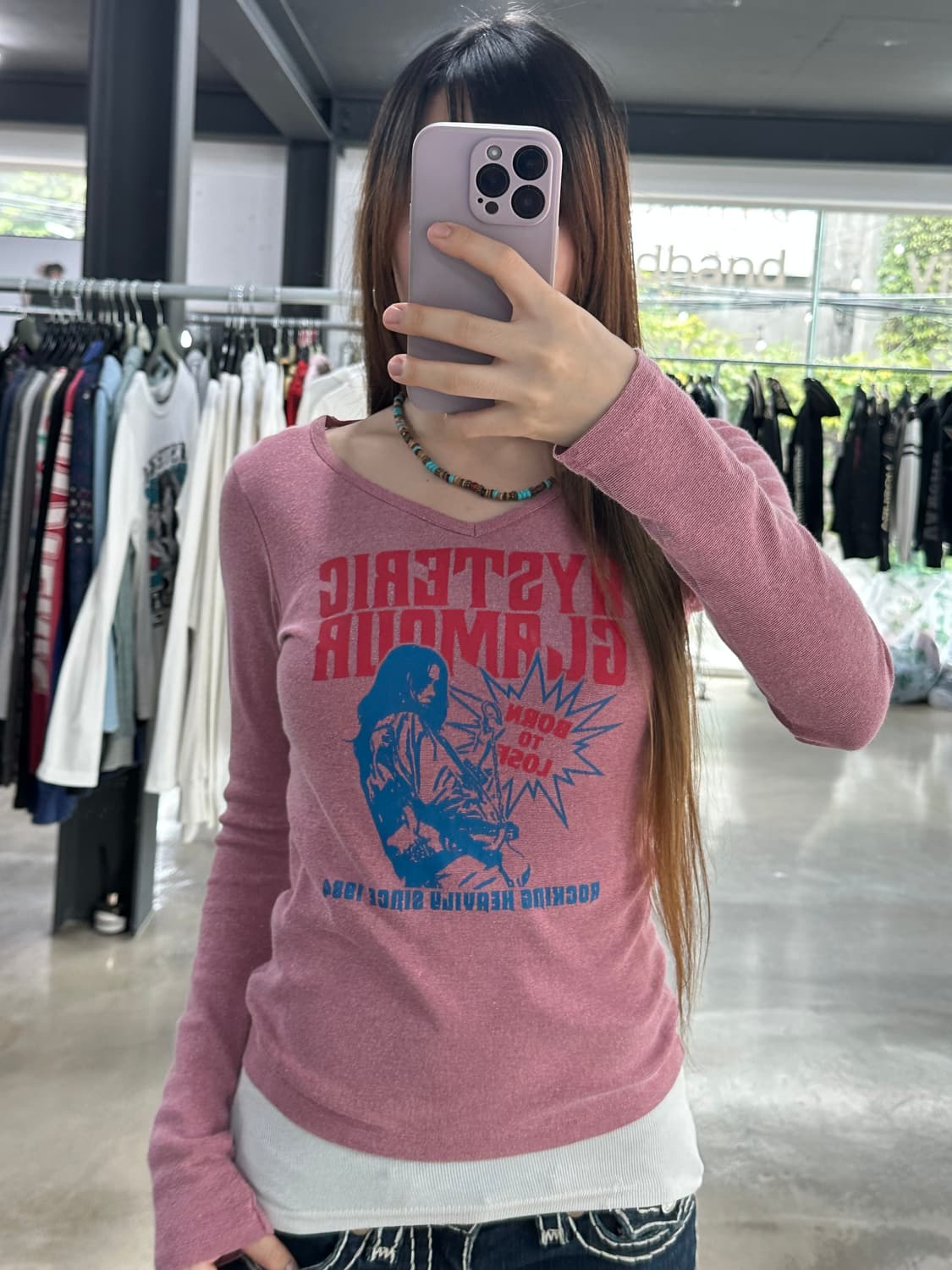 히스테릭글래머 히스걸 글리터 롱슬리브긴팔티 상품이미지4
