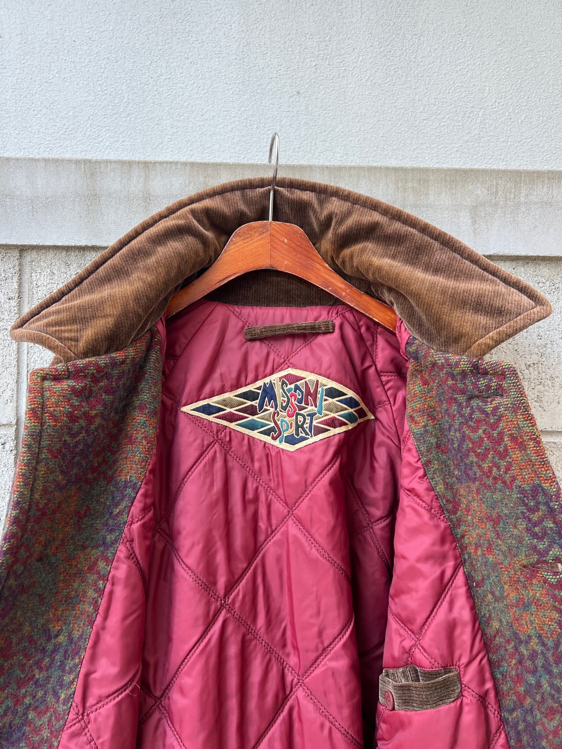 90s MISSONI SPORT AZTEC WOOL 미쏘니스포츠 울자켓 상품이미지10