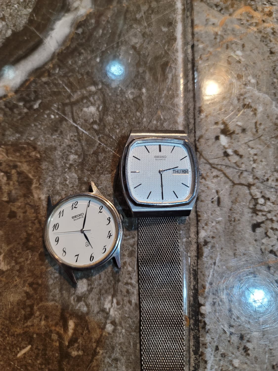 세이코 돌체 금장 가죽 시계 (고장) 총 3종 일괄 상품이미지3