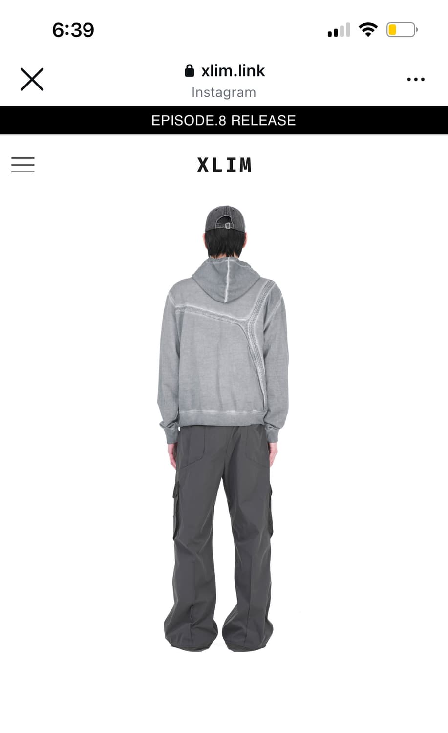 xlim ep.7 후드 s사이즈 상품이미지2
