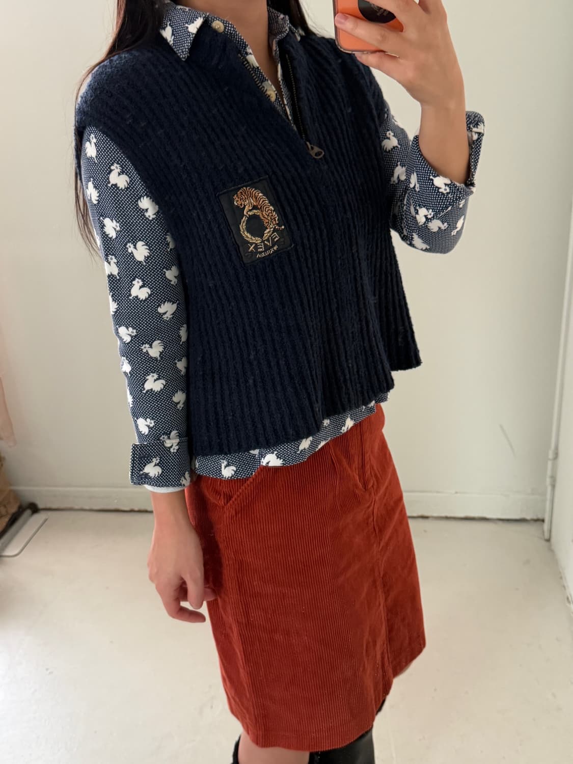 일본빈티지 EVEX 크리지아 스웨터 베스트  상품이미지3