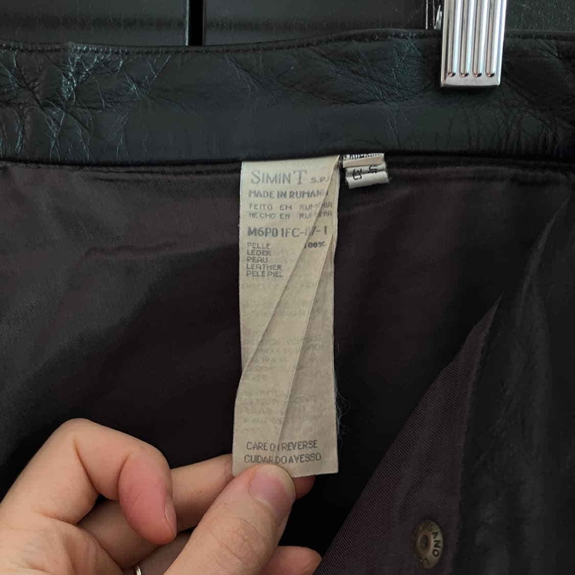 Armani Jeans leather carpenter pants 상품이미지6