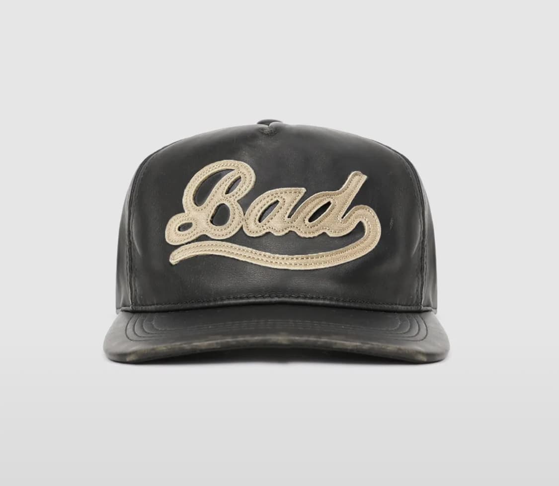 배드블러드 워시드 레더 볼캡 - 블랙 상품이미지1