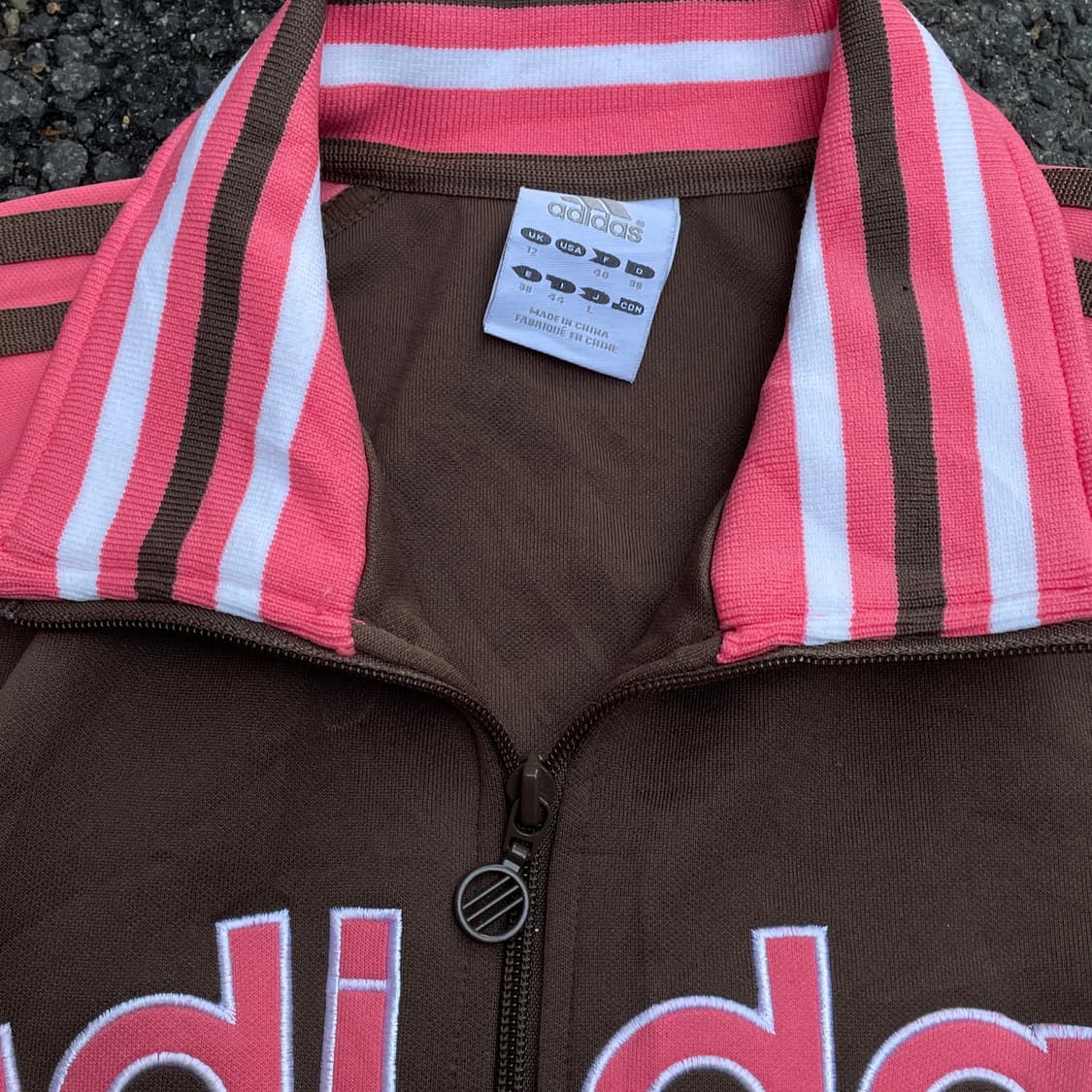 아디다스 대대장 딸기초코 핑크 브라운 스펠아웃 트랙탑 딱붙핏 져지 L 상품이미지6