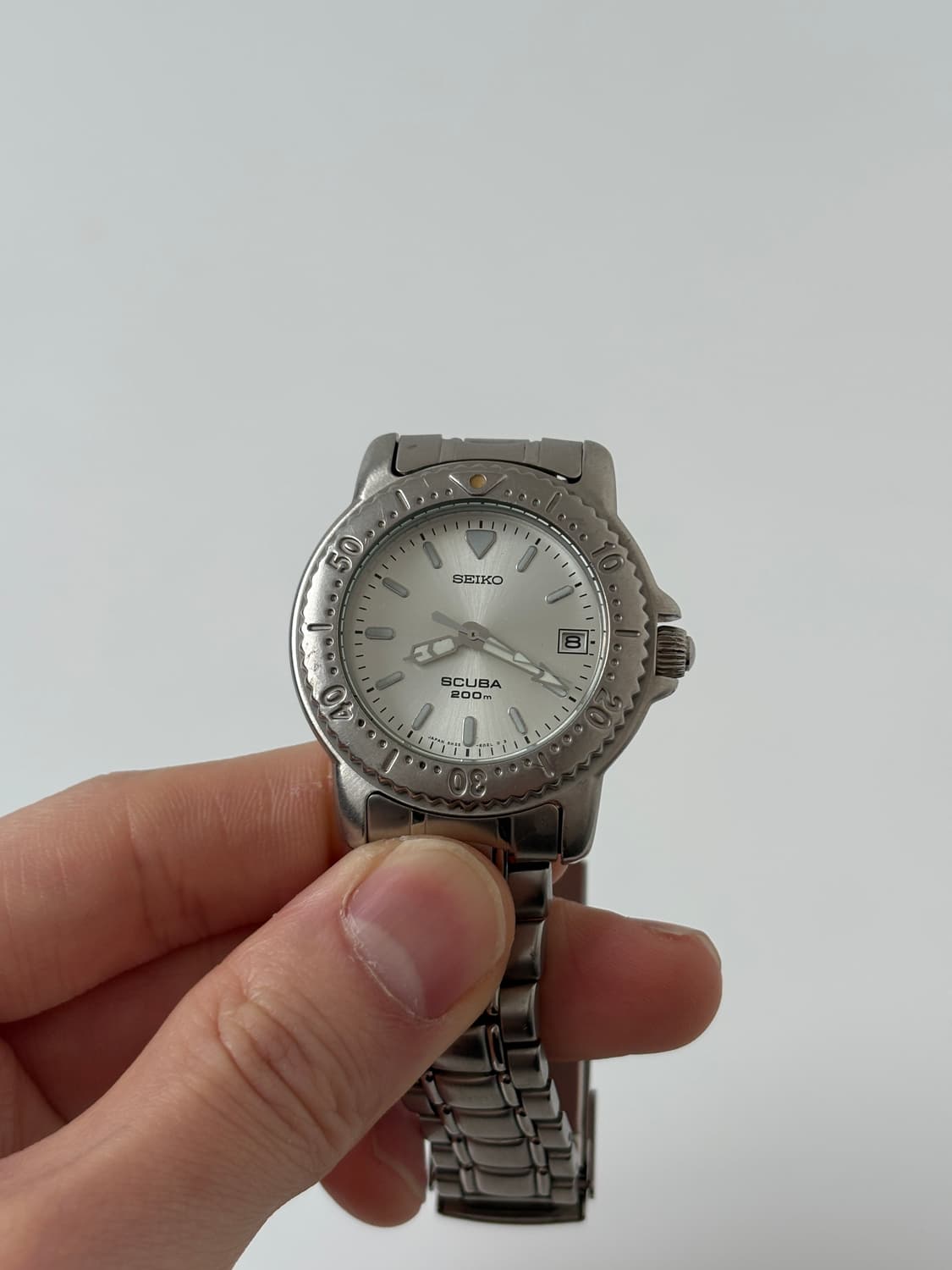 1990s Scuba Silver Diver Quartz 상품이미지2