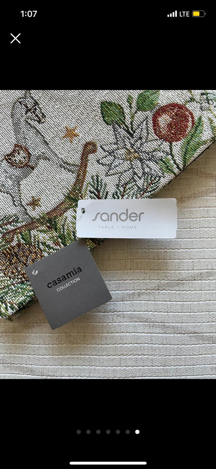 [택o새제품] 까사미아 수입 sander 크리스마스 테이블 러너 상품이미지7