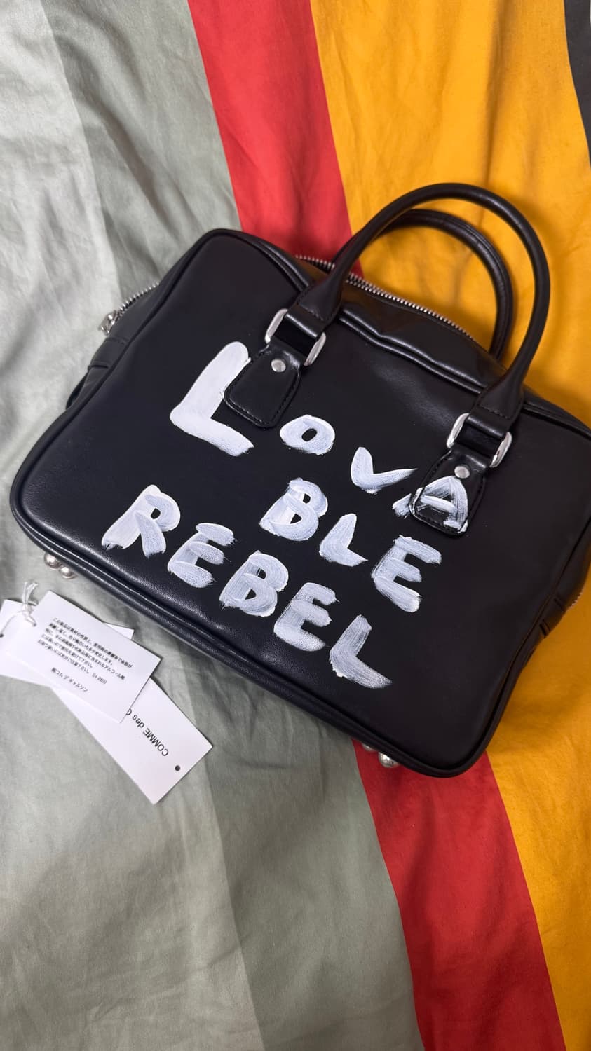 [OS] 꼼데가르송 걸 페인트백 블랙 상품이미지2