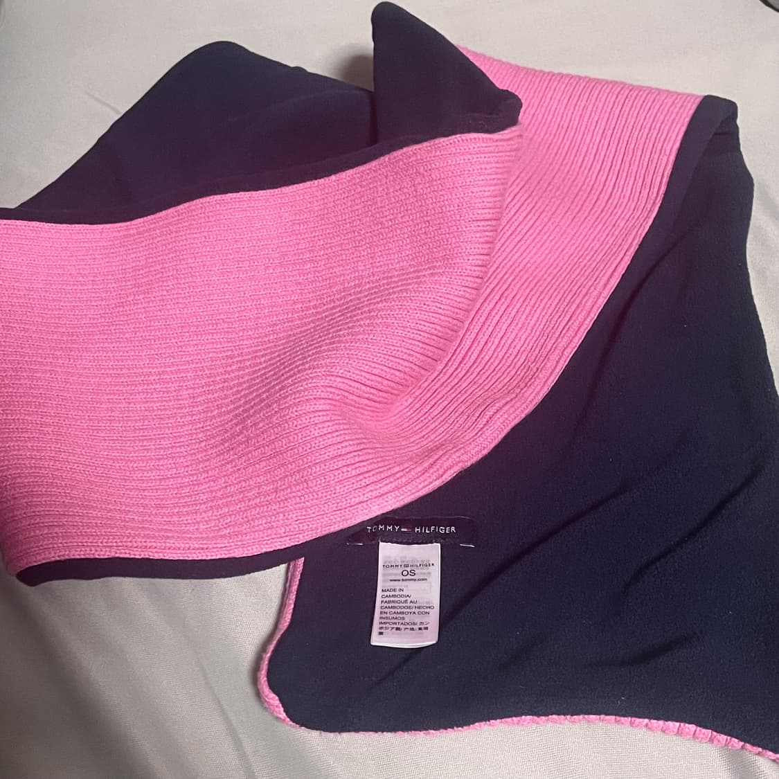 [거의새거] 타미힐피거 코튼 후리스 머플러 목도리 상품이미지3