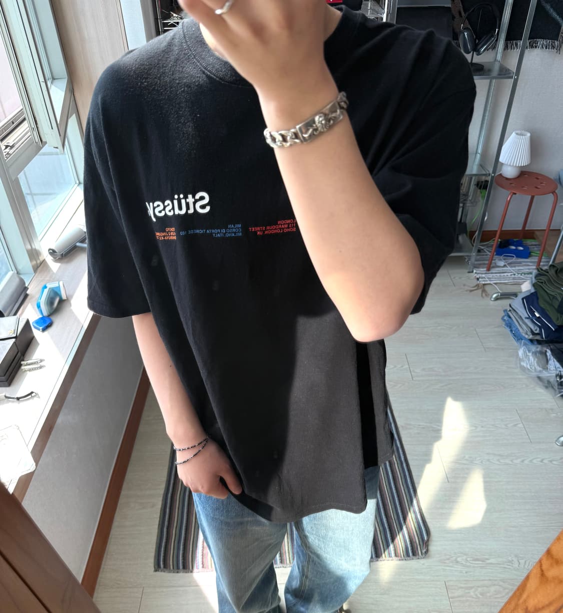 스투시 시티 배너 반팔 티셔츠 상품이미지1