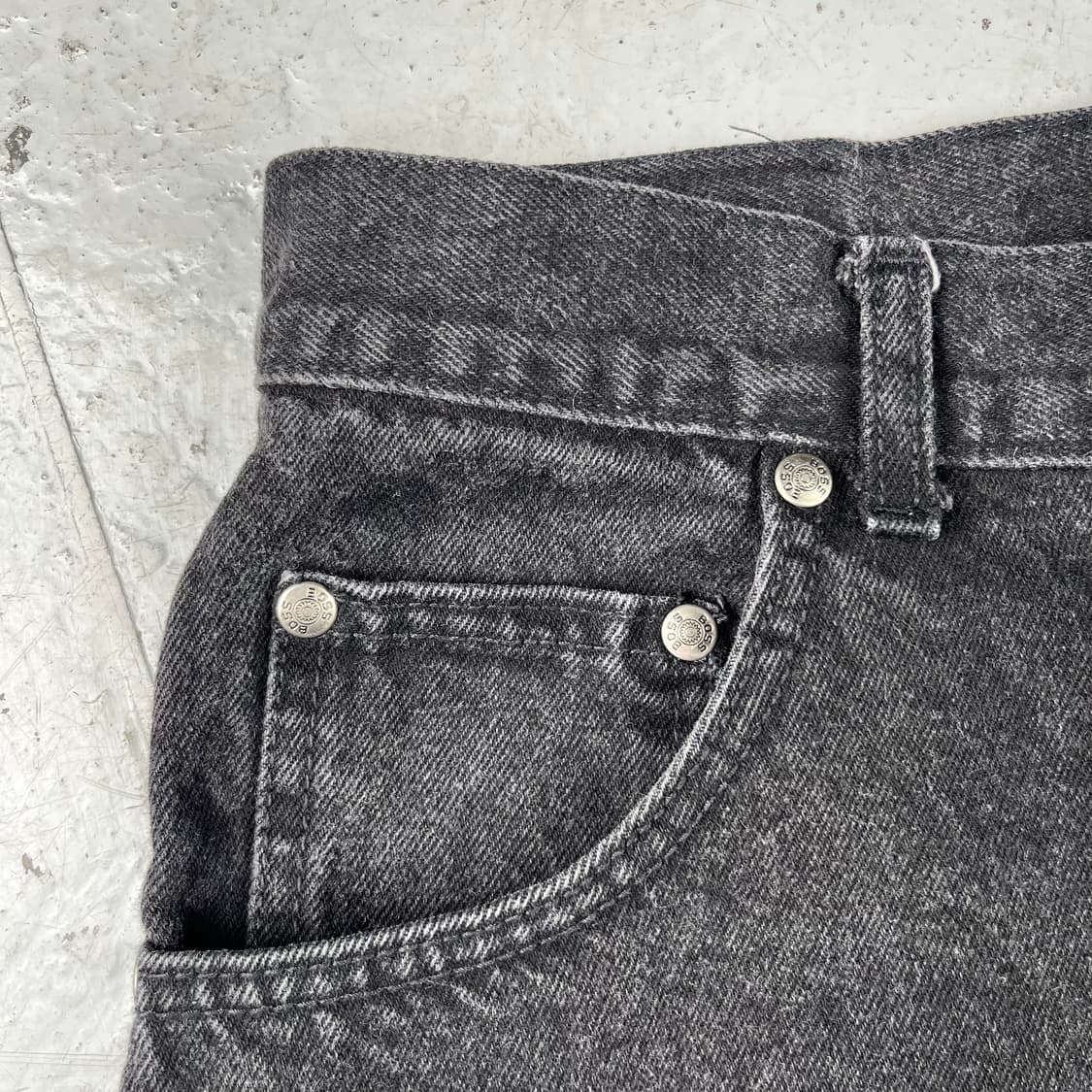 빈티지 Boss Jeans 스케이터 데님 쇼츠 블랙 상품이미지6