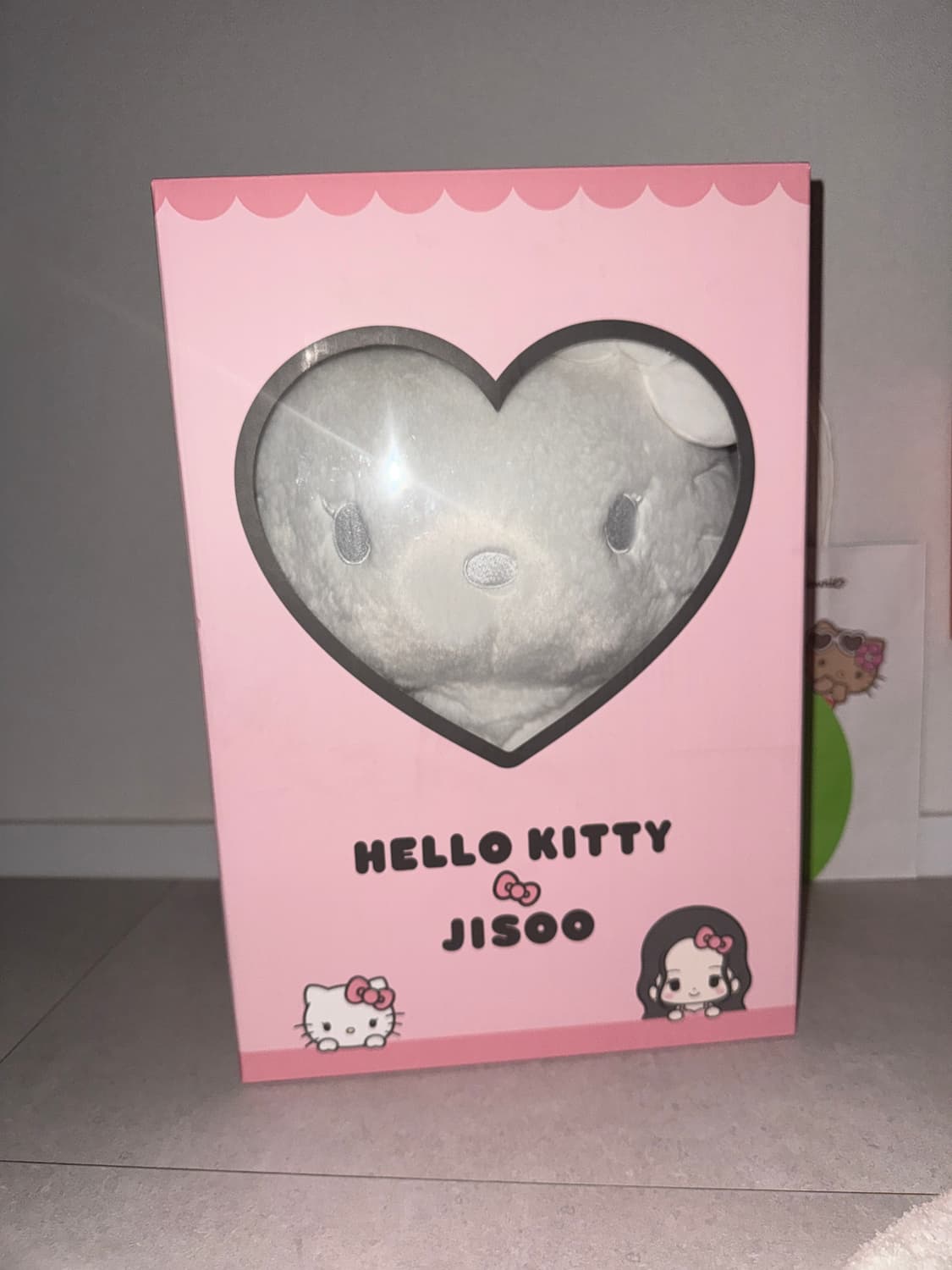 헬로키티 x 지수 40cm 캐릭터 인형 화이트 미개봉 상품이미지2