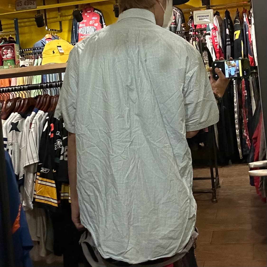 [HI] 폴로 랄프로렌 반팔 셔츠 체크블루 상품이미지5