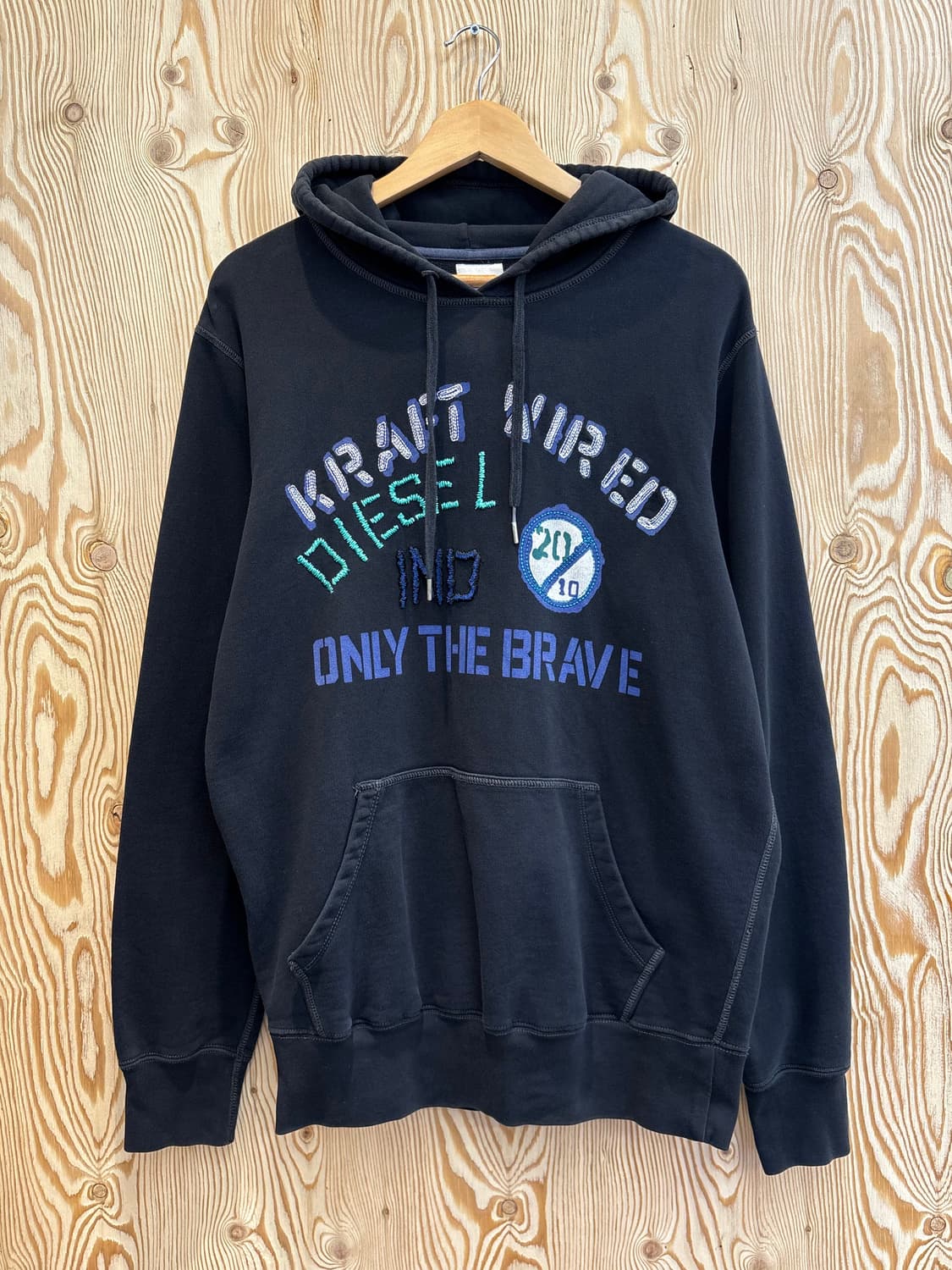 디젤 자수 후드티 상품이미지1