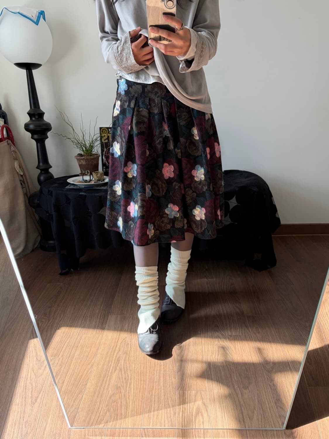 flower patterned skirt 상품이미지2