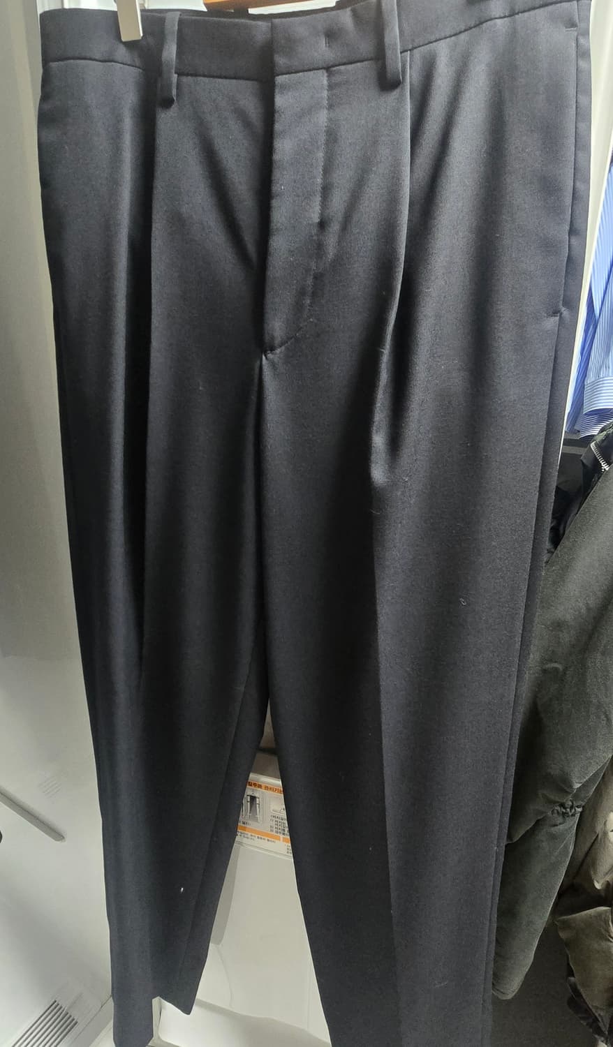 포터리 파인 울 스포츠 자켓 테이퍼드 팬츠 셋업 수트 정장 블랙 3/2( 상품이미지6