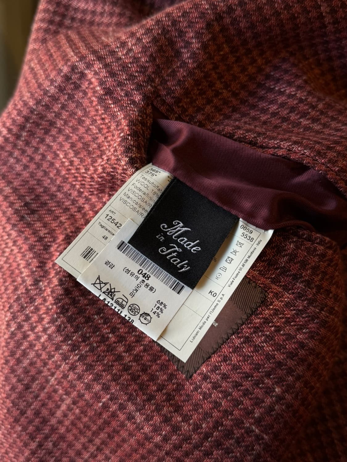 루이지 비앙키 만토바 테일러드 자켓 100 상품이미지5