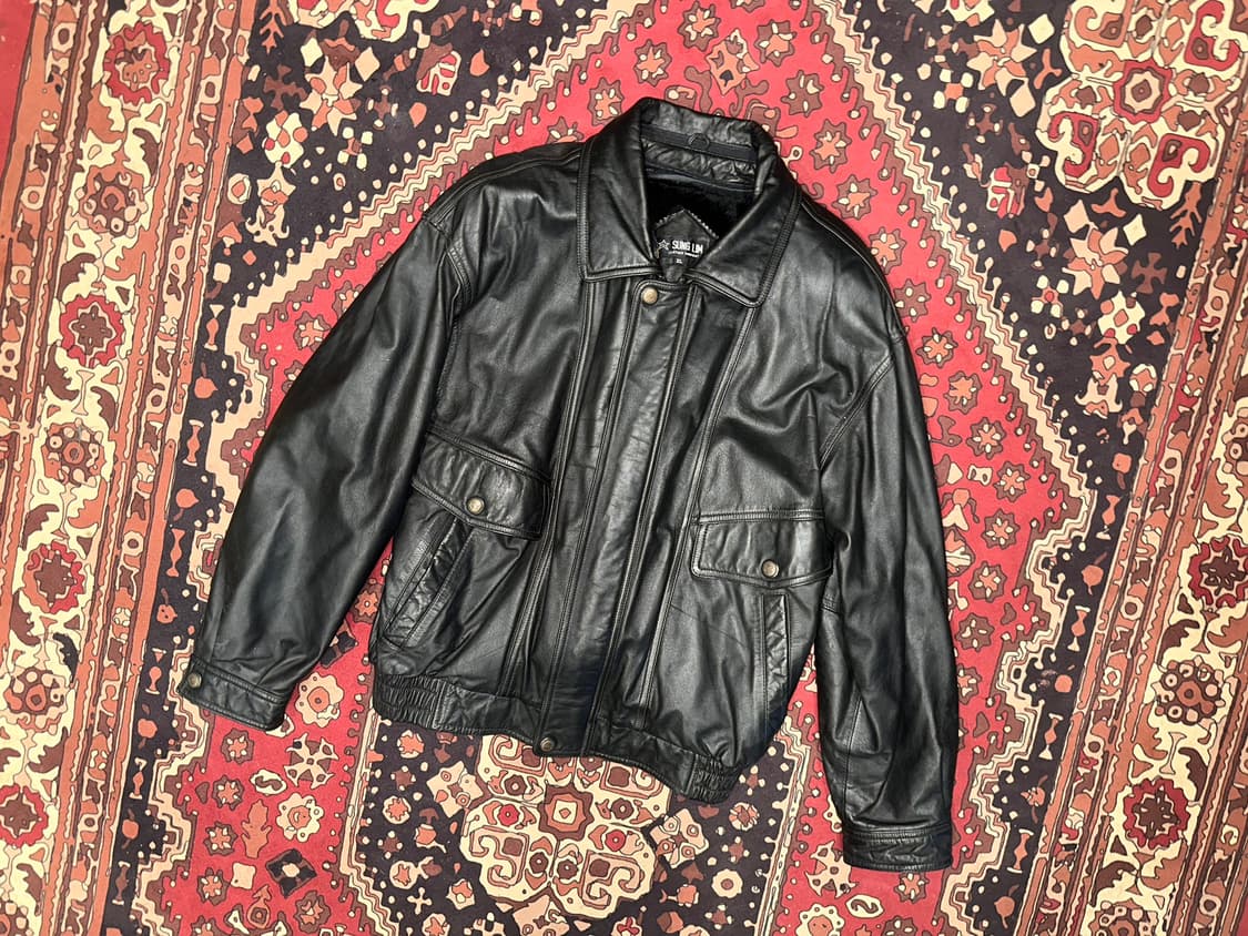 ( L-XL ) 가죽자켓 봄버자켓 소가죽자켓 레더자켓 빈티지가죽 상품이미지6