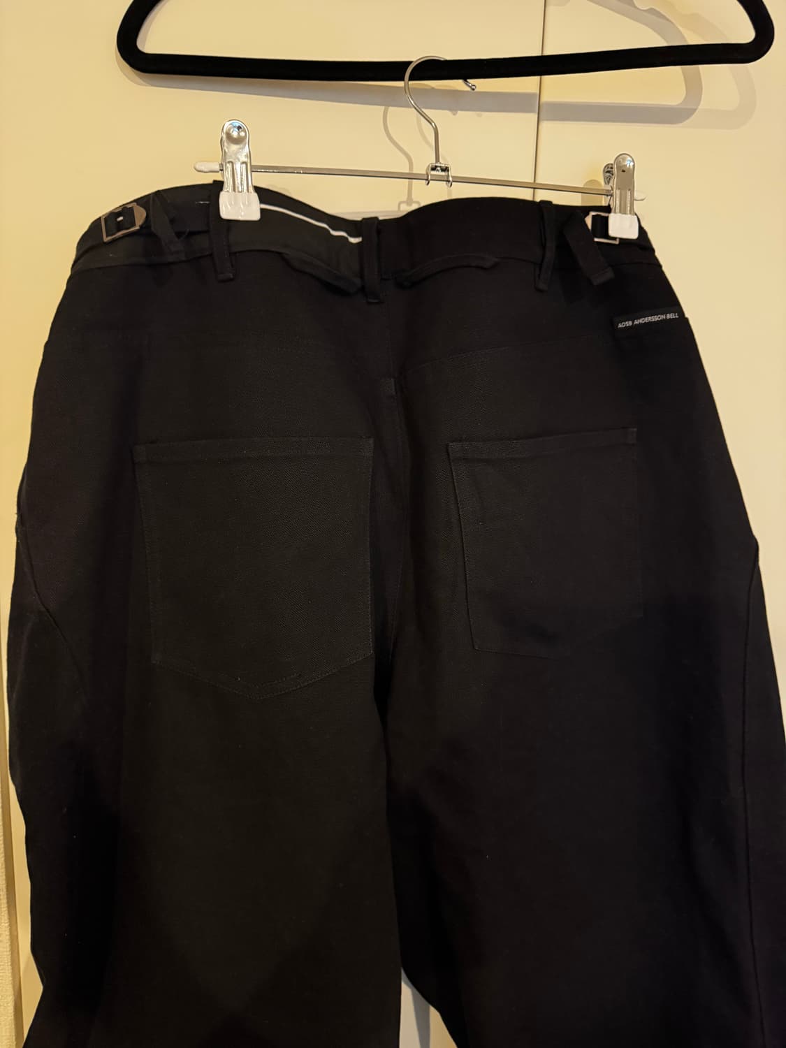 앤더슨벨 Black Crossover Wide Jean 상품이미지5