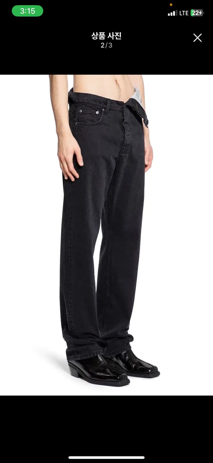 Y Project 비대칭 데님팬츠 상품이미지2