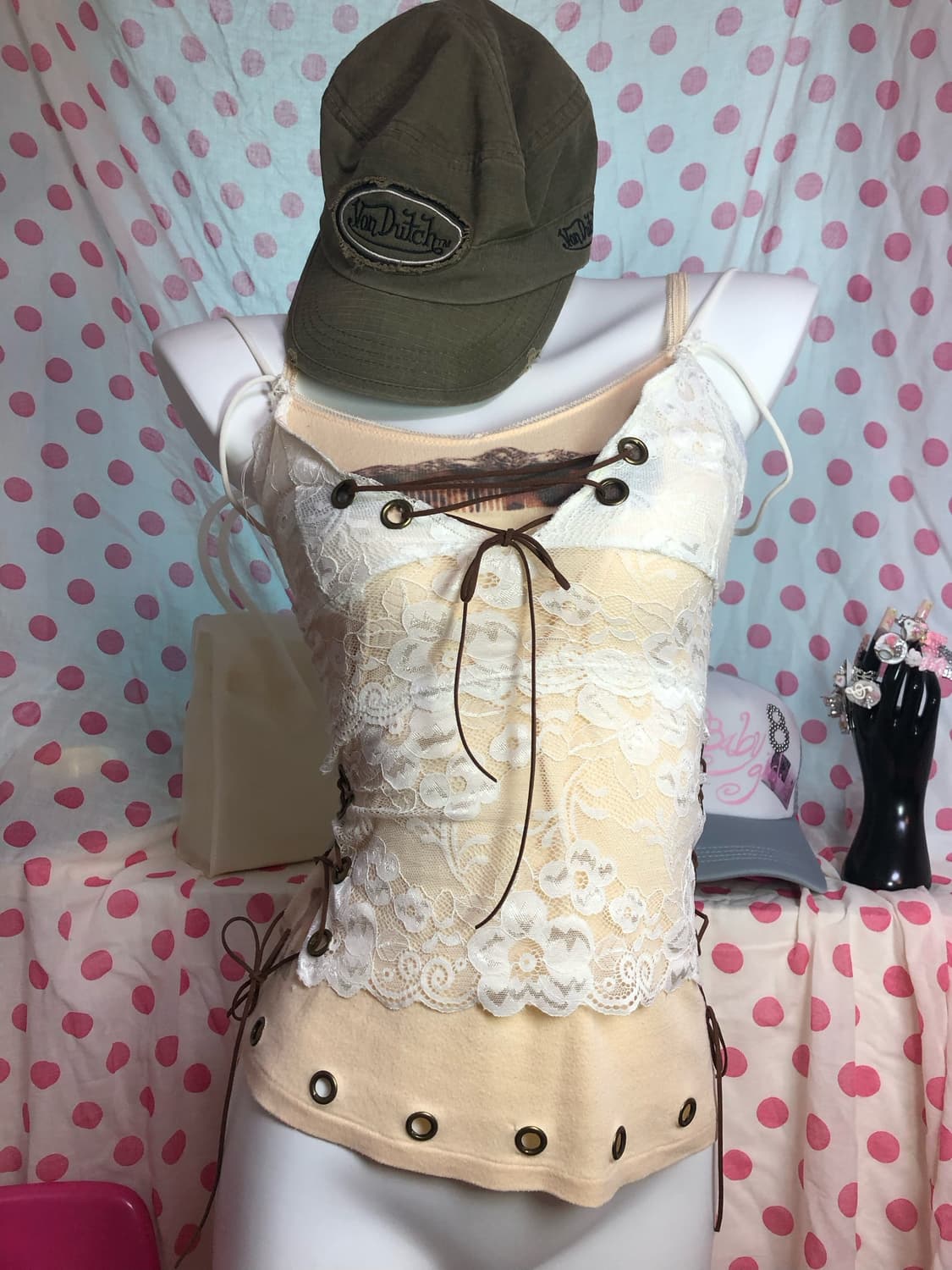 eyelet ethnic sleeveless 상품이미지2