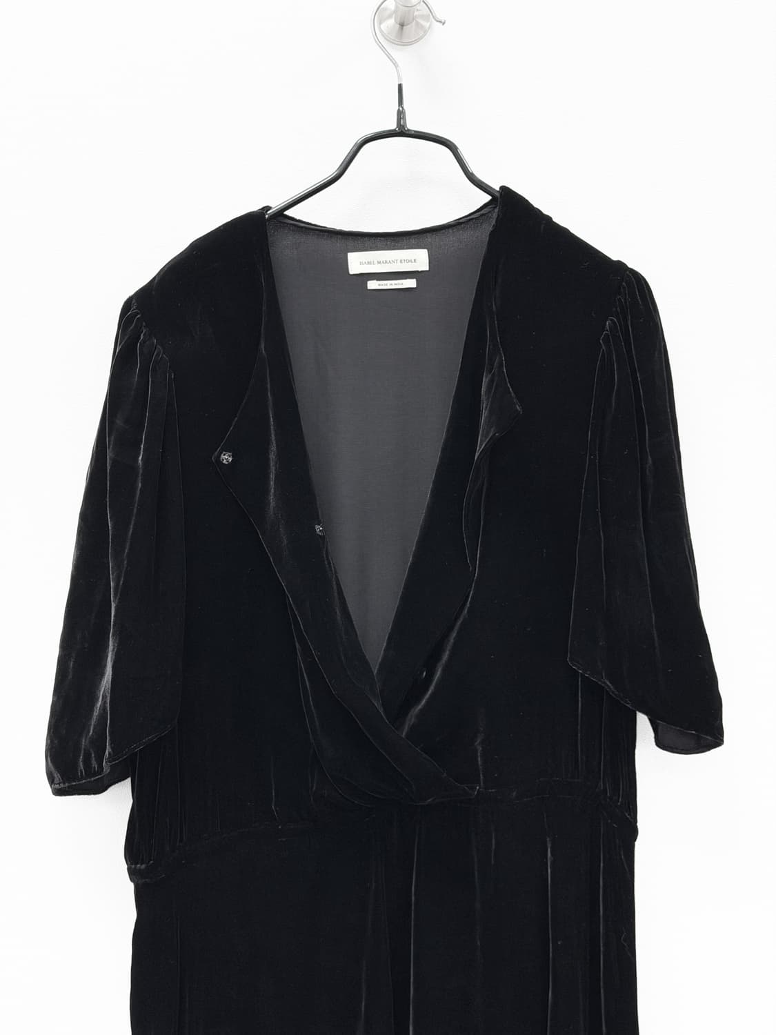 이자벨마랑 에뚜왈 블랙 벨벳 원피스 상품이미지5