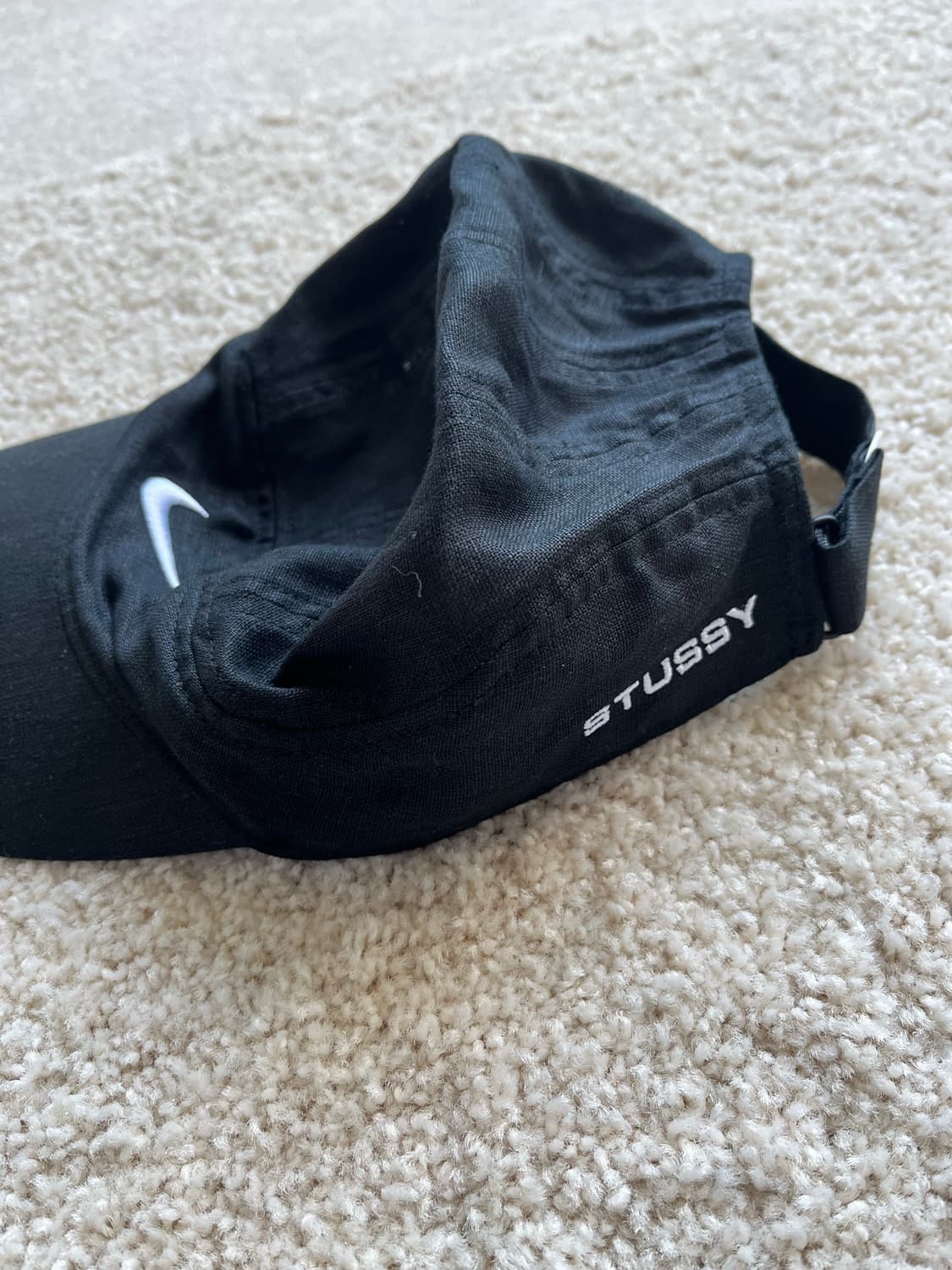 나이키 x 스투시 린넨 러닝 캡 블랙 상품이미지3