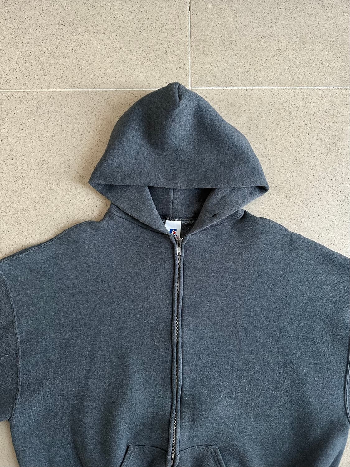 00s 빈티지 러셀 후드집업 다크그레이 XL 상품이미지4