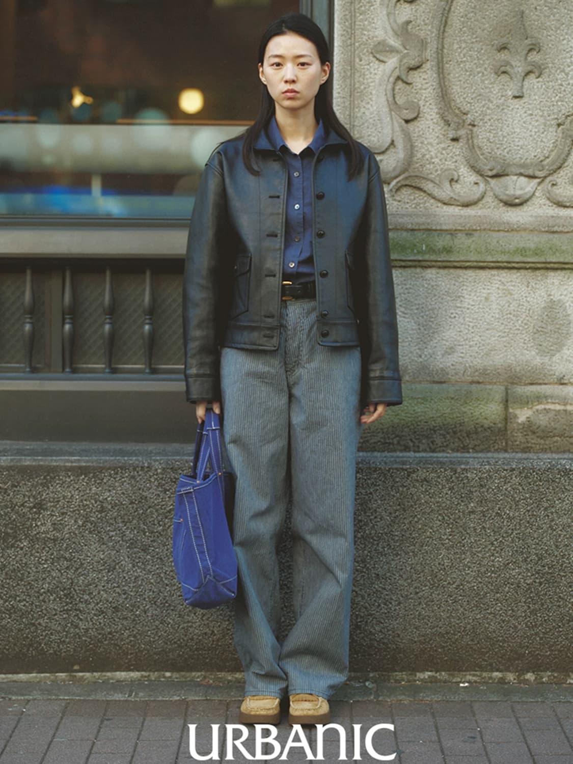 (m) 얼바닉30 스트라이프 와이드 팬츠 상품이미지2