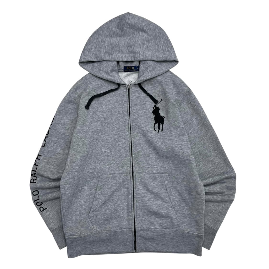 폴로 랄프로렌 블랙 빅포니 그레이 후드집업 M 상품이미지3